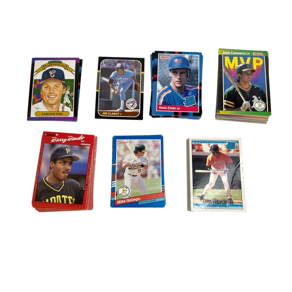 Vintage 1980s & 1990s DonRuss Brand Major League Baseball Trading Cards
